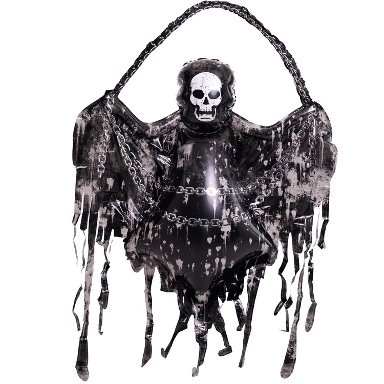 4036fa5ae1c2d2ea86f2f28111138431 Шар «Скелет в черных лохмотьях» 150 см — изображение 1