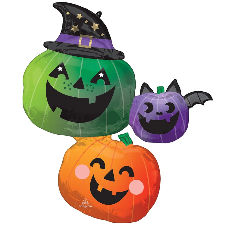 9b02209fe7a2a9ecec8e3d8f24ab45bd Шар «Тыквы трио» 83 см — изображение 1